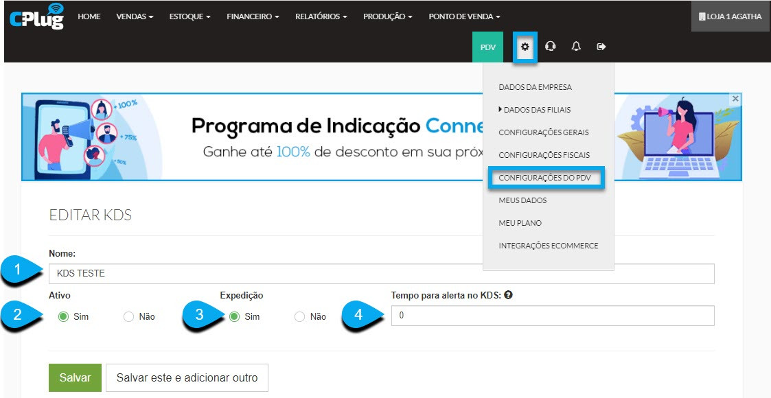 Criando o KDS